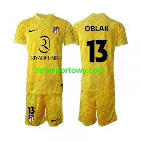 Koszulka Atlético Madryt Jan Oblak 13 Bramkarska Dziecięcy Trzeci Koszulki Piłkarskie 2024-2025 Krótki Rękaw